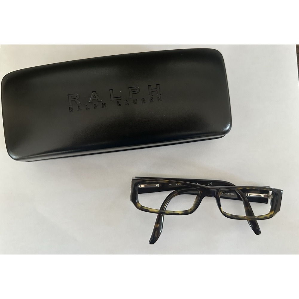 Ralph Lauren Ralph RL1475 086 Rectangular Eyeglass Frames Brown Tortoise w/Case